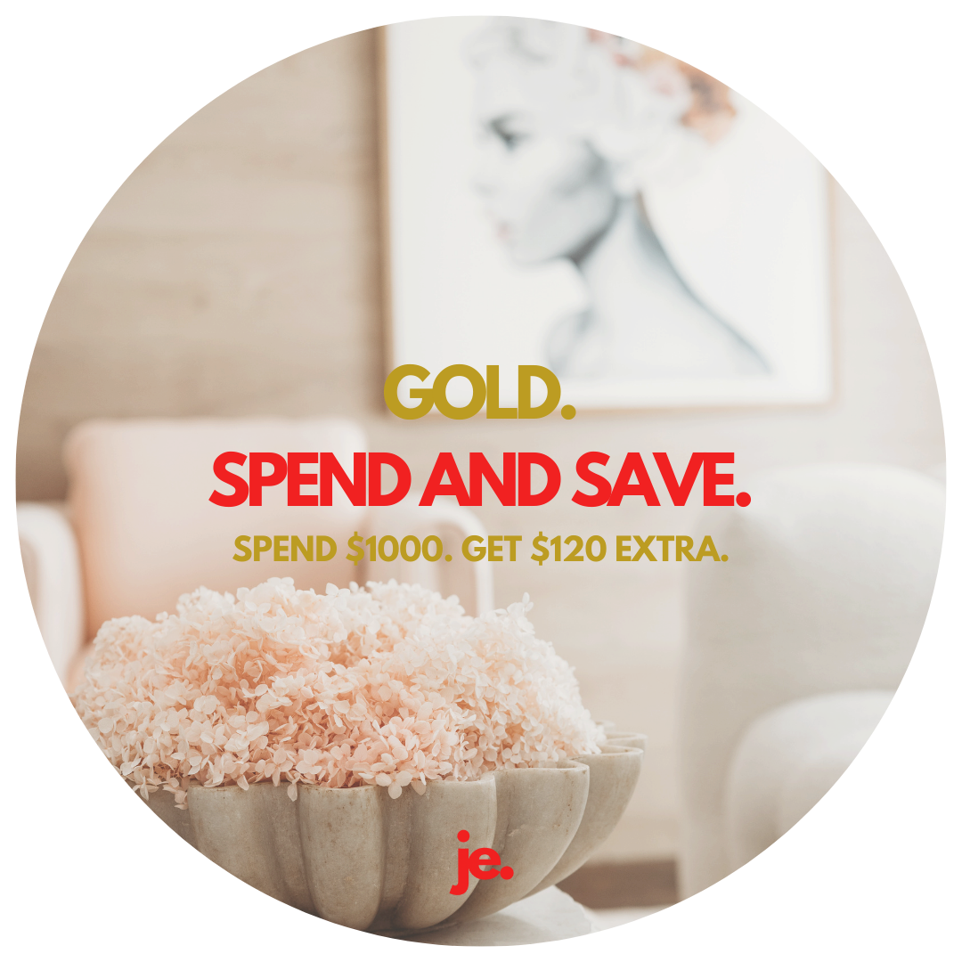 GOLD - SPEND AND SAVE.