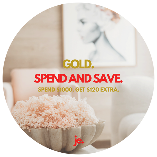 GOLD - SPEND AND SAVE.
