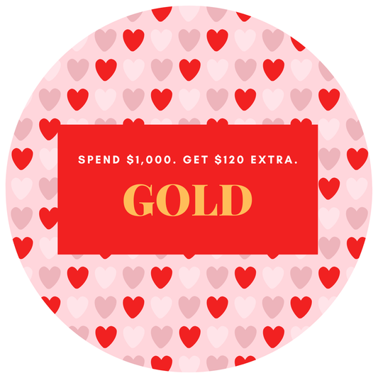 GOLD - SPEND AND SAVE.